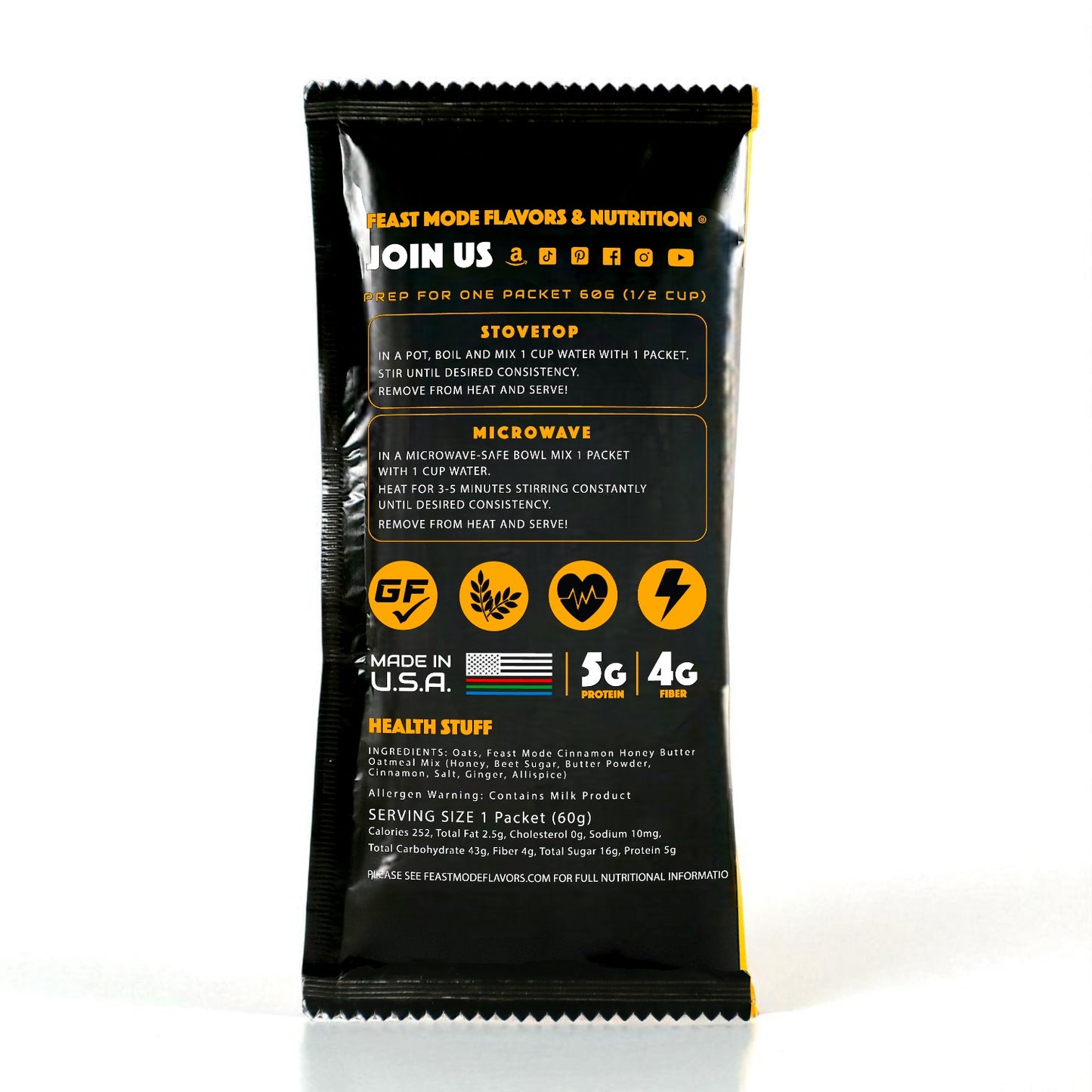 Feast Mode Energized Oatmeal Sample